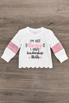"I'm Not Bossy I Have Leadership Skills" Sequin Legging Set | Sparkle in Pink