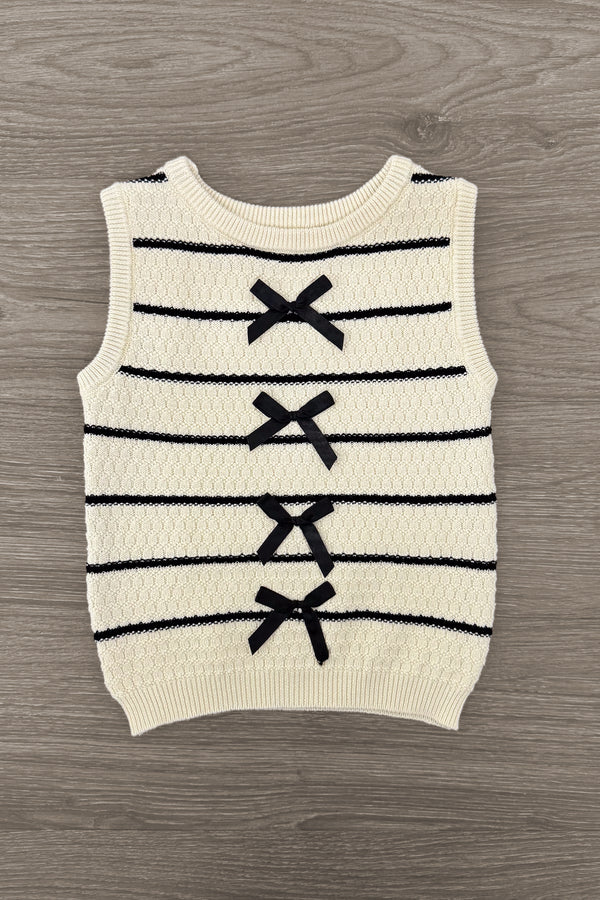 Sweater Vest Denim Short Set | Sparkle in Pink