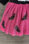 "Just A Little Batty" Sequin Tutu Skirt Set | Sparkle in Pink