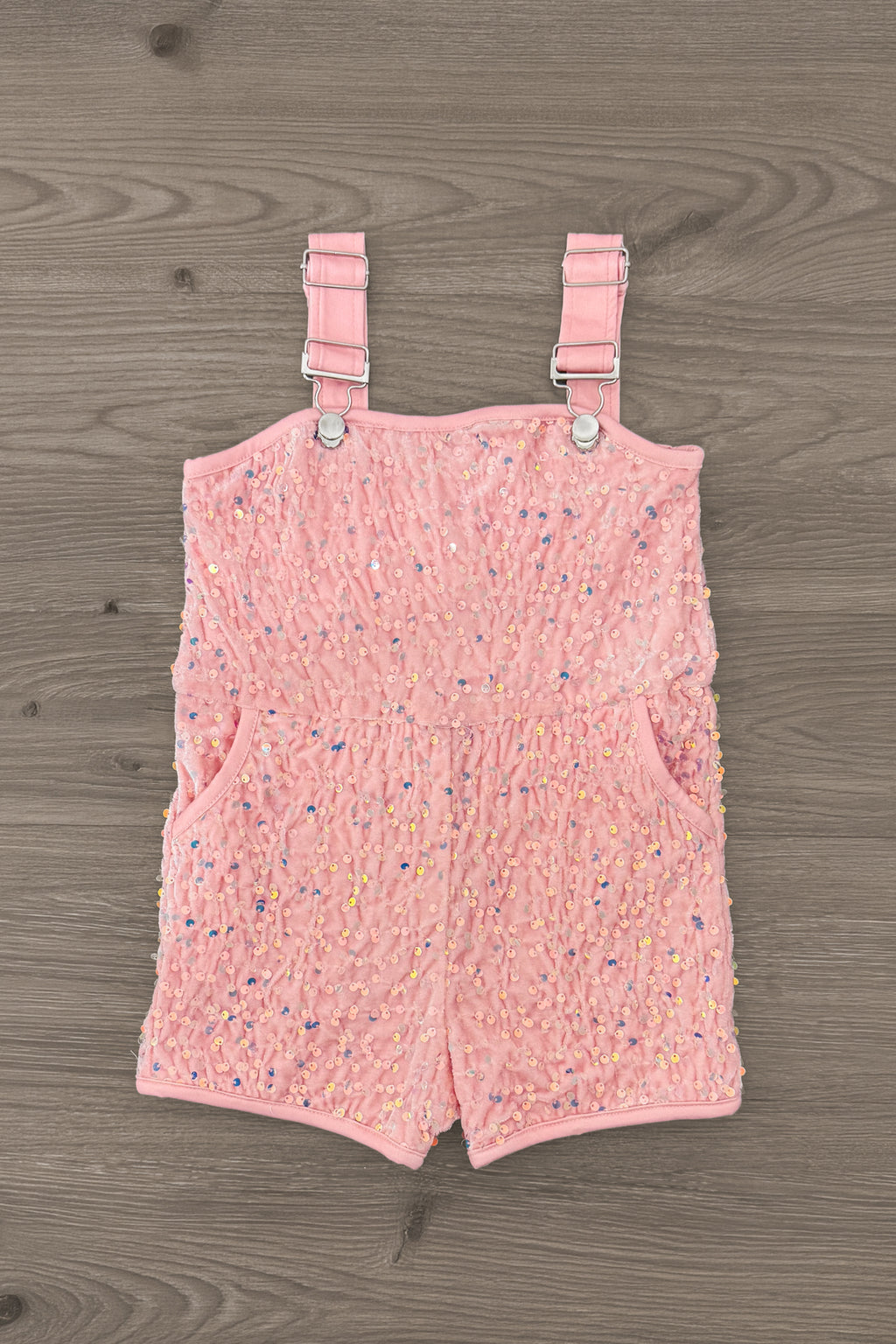 Pink Sequin Overalls | Sparkle in Pink