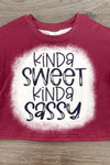 "Kinda Sweet Kinda Sassy" Striped Sequin Bell Bottom Set | Sparkle in Pink