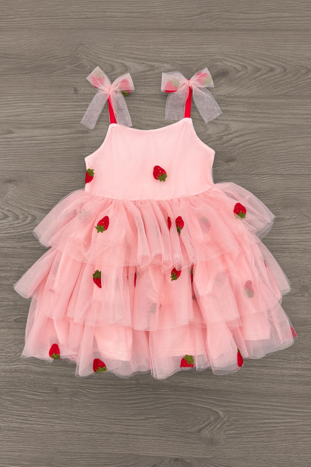 Strawberry Tulle Dress | Sparkle in Pink