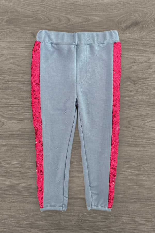 Pink Cowgirl Sequin Legging Set | Sparkle in Pink