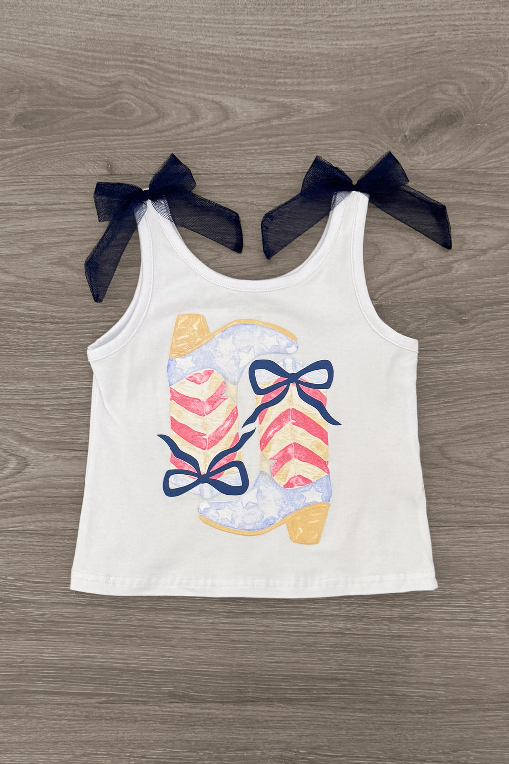 Cowgirl Bow Denim Short Set | Sparkle in Pink