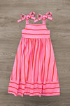 Mom & Me - Pink & Red Striped Maxi Dress | Sparkle in Pink