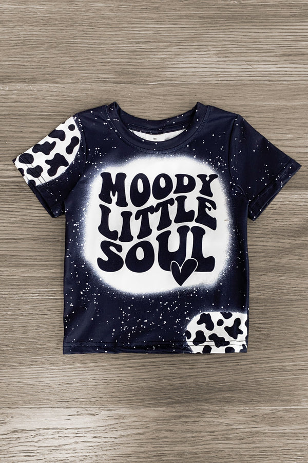 "Moody Little Soul" Denim Short Set - Sparkle in Pink