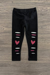 "Mini Boss" White Glitter Legging Set | Sparkle in Pink