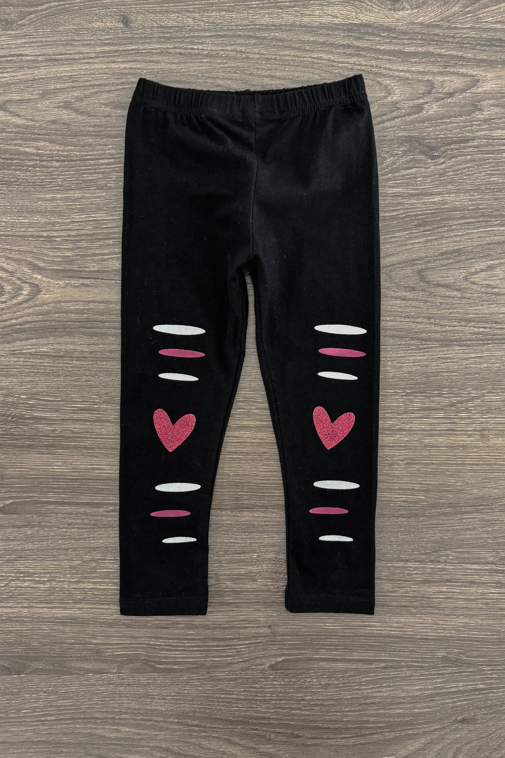 "Mini Boss" White Glitter Legging Set | Sparkle in Pink