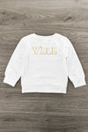 Mom & Me - "Howdy Y'all" White Chenille Patch Top | Sparkle in Pink