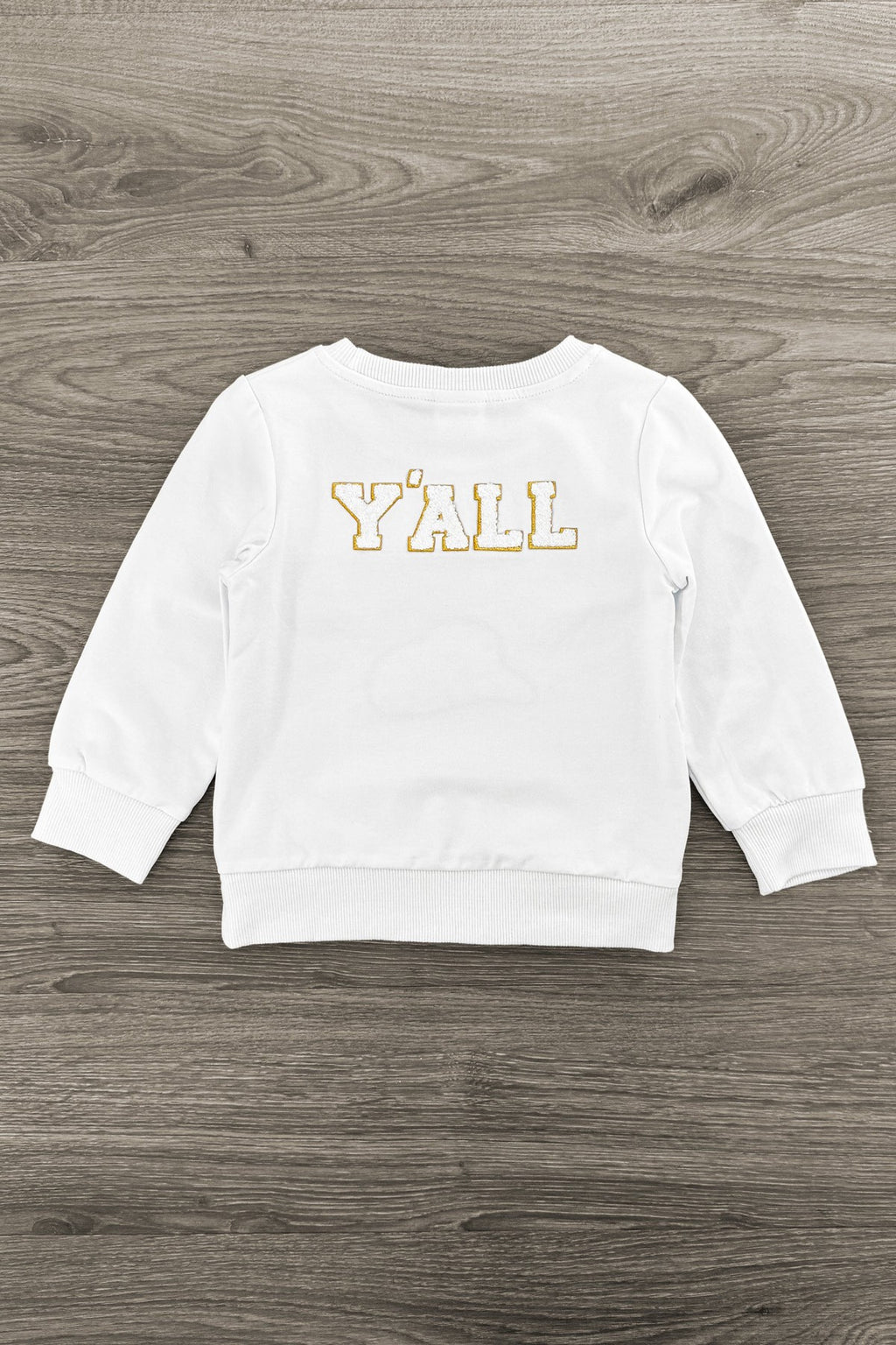 Mom & Me - "Howdy Y'all" White Chenille Patch Top | Sparkle in Pink