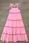 Mom & Me - Pink Ribbon Maxi Dress | Sparkle in Pink
