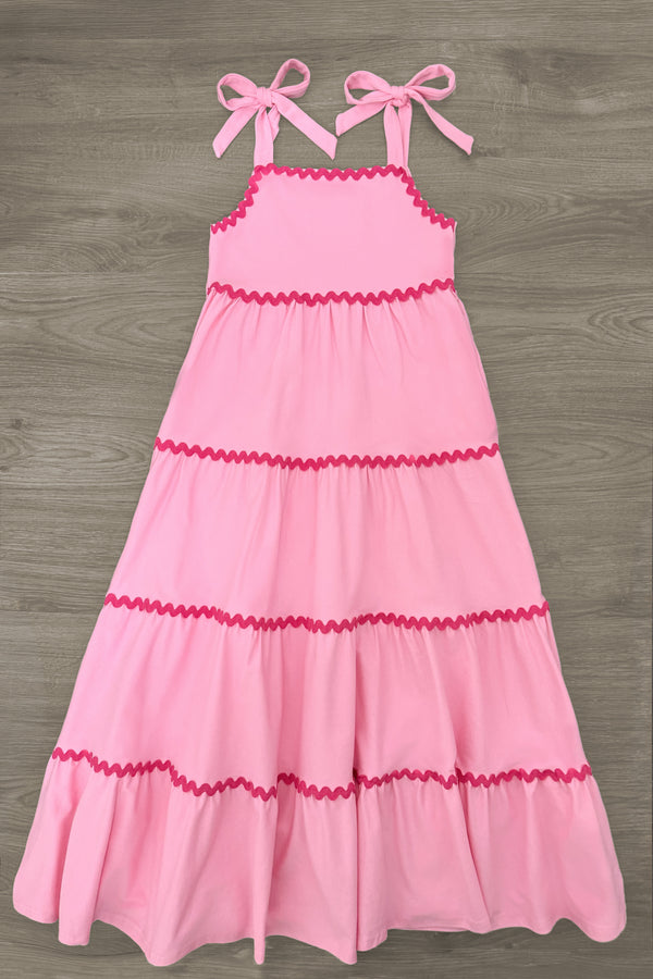 Mom & Me - Pink Ribbon Maxi Dress | Sparkle in Pink