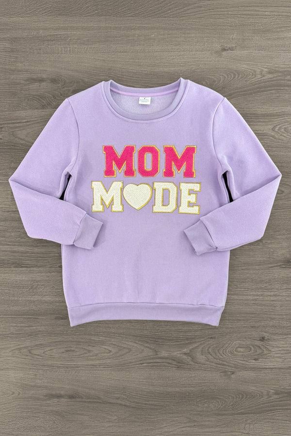 Mom & Me - "Mom & Mini Mode" Pullover Sweater | Sparkle in Pink