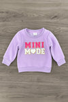 Mom & Me - "Mom & Mini Mode" Pullover Sweater | Sparkle in Pink