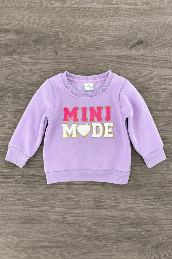 Mom & Me - "Mom & Mini Mode" Pullover Sweater | Sparkle in Pink