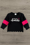 "A Little Bit Dramatic" Striped Denim Flare Set | Sparkle in Pink