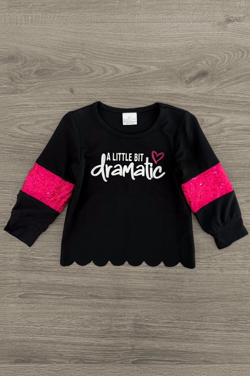 "A Little Bit Dramatic" Striped Denim Flare Set | Sparkle in Pink