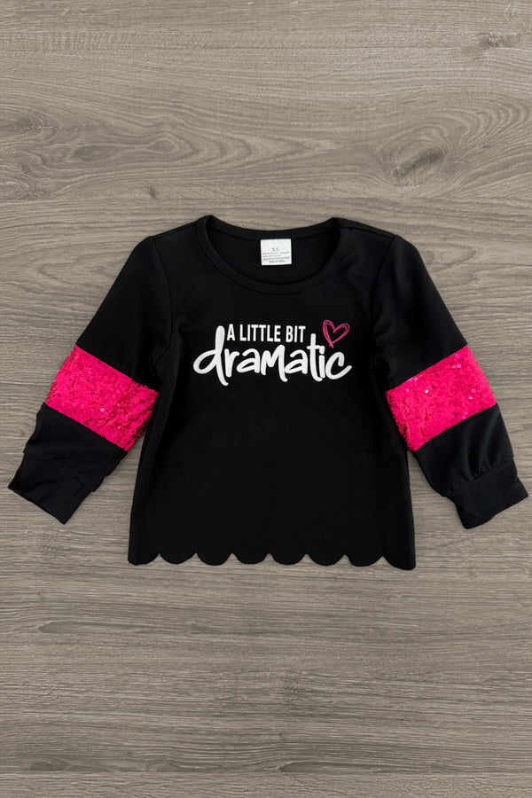 "A Little Bit Dramatic" Striped Denim Flare Set | Sparkle in Pink