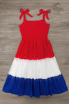 Mom & Me - Red, White & Blue Ruffle Dress | Sparkle in Pink