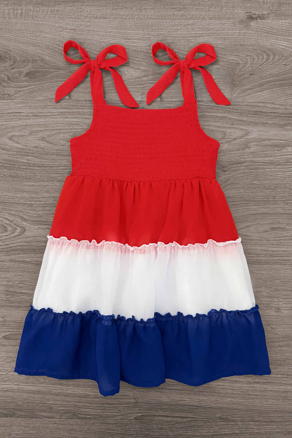Mom & Me - Red, White & Blue Ruffle Dress | Sparkle in Pink