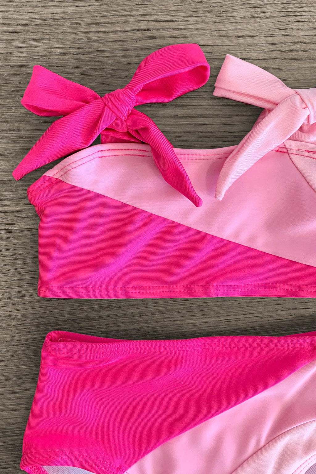 Mom & Me - Pink Colorblock Bikini - Sparkle in Pink