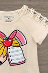 Mom & Me - Glitter Pencil & Paper Bow Top | Sparkle in Pink