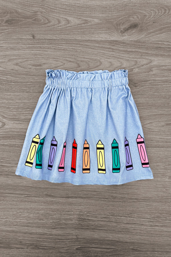 "Be Kind" Crayon Skirt Set | Sparkle in Pink