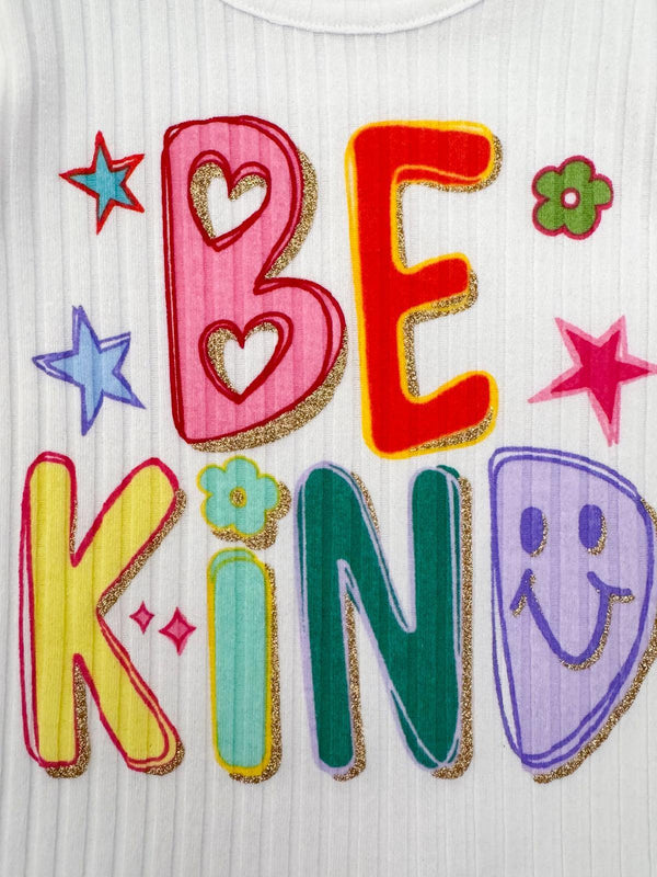 "Be Kind" Crayon Skirt Set | Sparkle in Pink