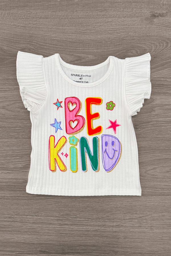 "Be Kind" Crayon Skirt Set | Sparkle in Pink