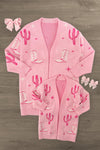 Mom & Me - Pink Cowgirl Cardigan | Sparkle in Pink