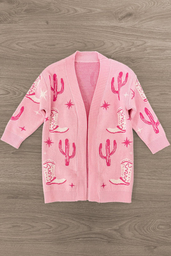 Mom & Me - Pink Cowgirl Cardigan | Sparkle in Pink