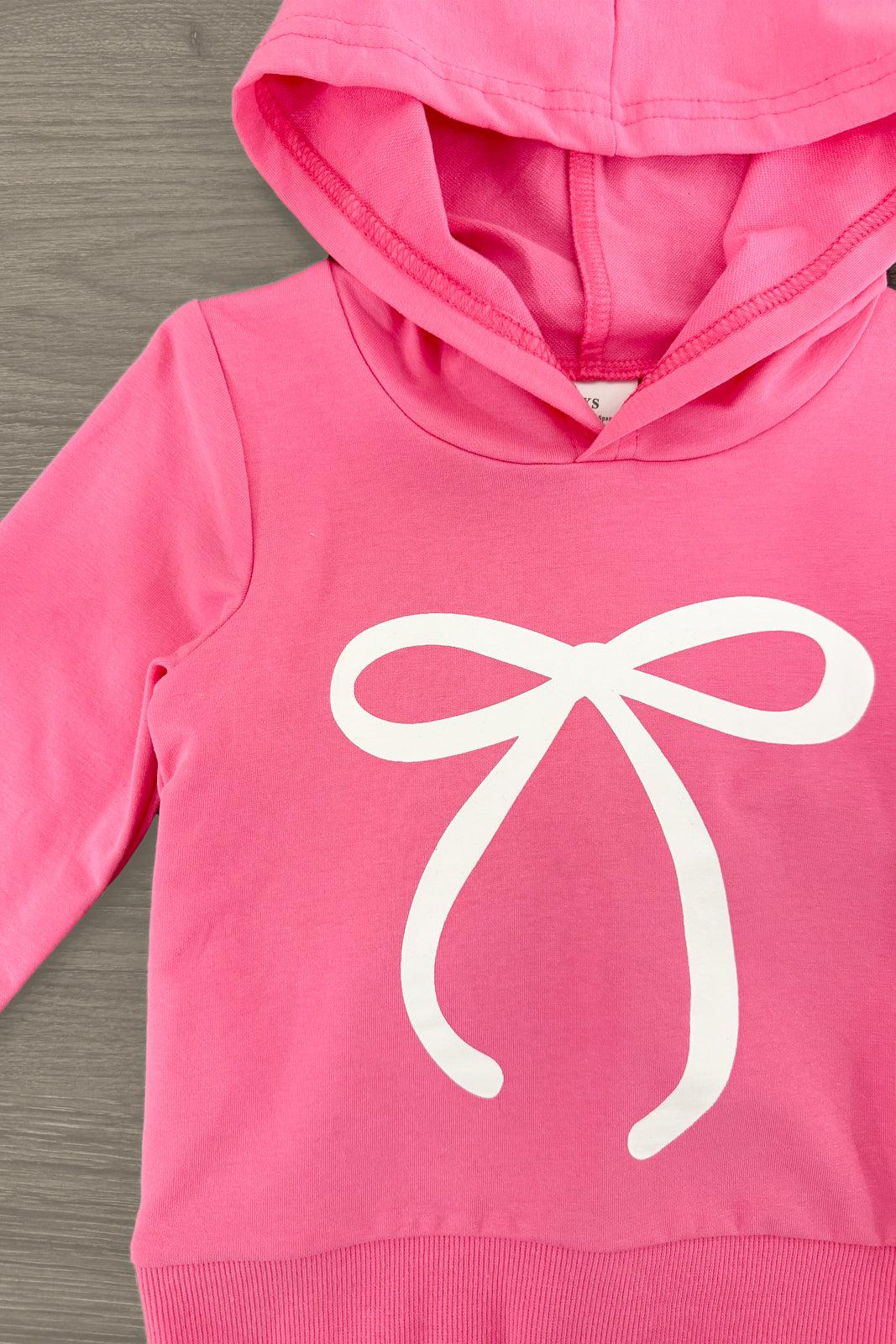 Pink Bow Hoodie Lounge Set | Sparkle in Pink
