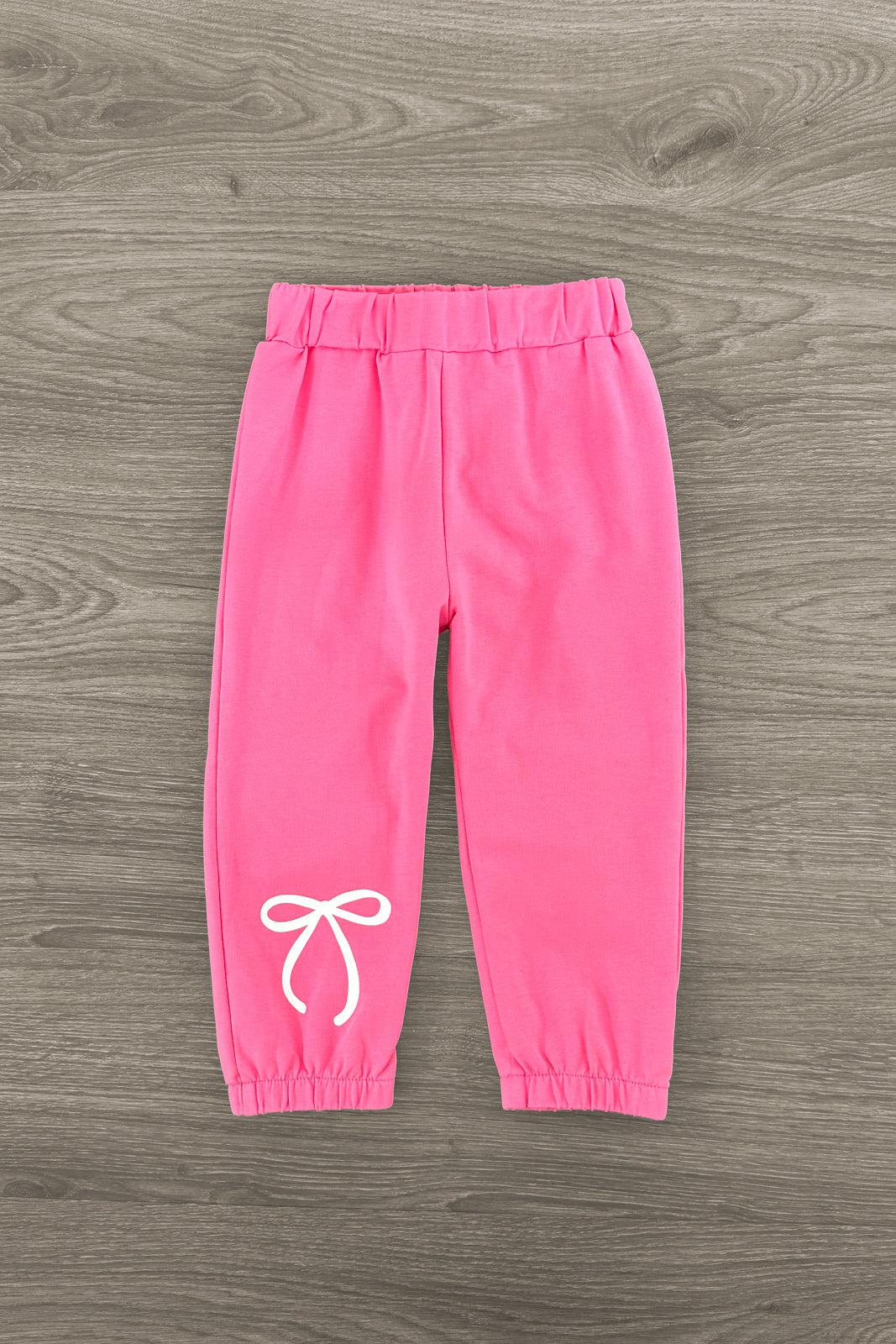 Pink Bow Hoodie Lounge Set | Sparkle in Pink