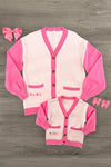 Mom & Me - "Mama & Mini" Pink Sweater Cardigan | Sparkle in Pink