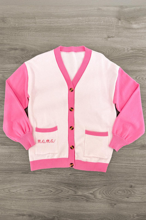 Mom & Me - "Mama & Mini" Pink Sweater Cardigan | Sparkle in Pink