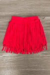 "Even Cowgirls Gotta Go To School" Suede Skirt Set - Sparkle in Pink