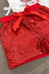 "You Make The Whole Class Shimmer" Sequin Short Set - Sparkle in Pink