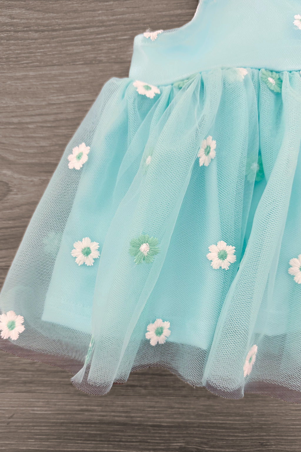 Mint Flower Denim Short Set | Sparkle in Pink