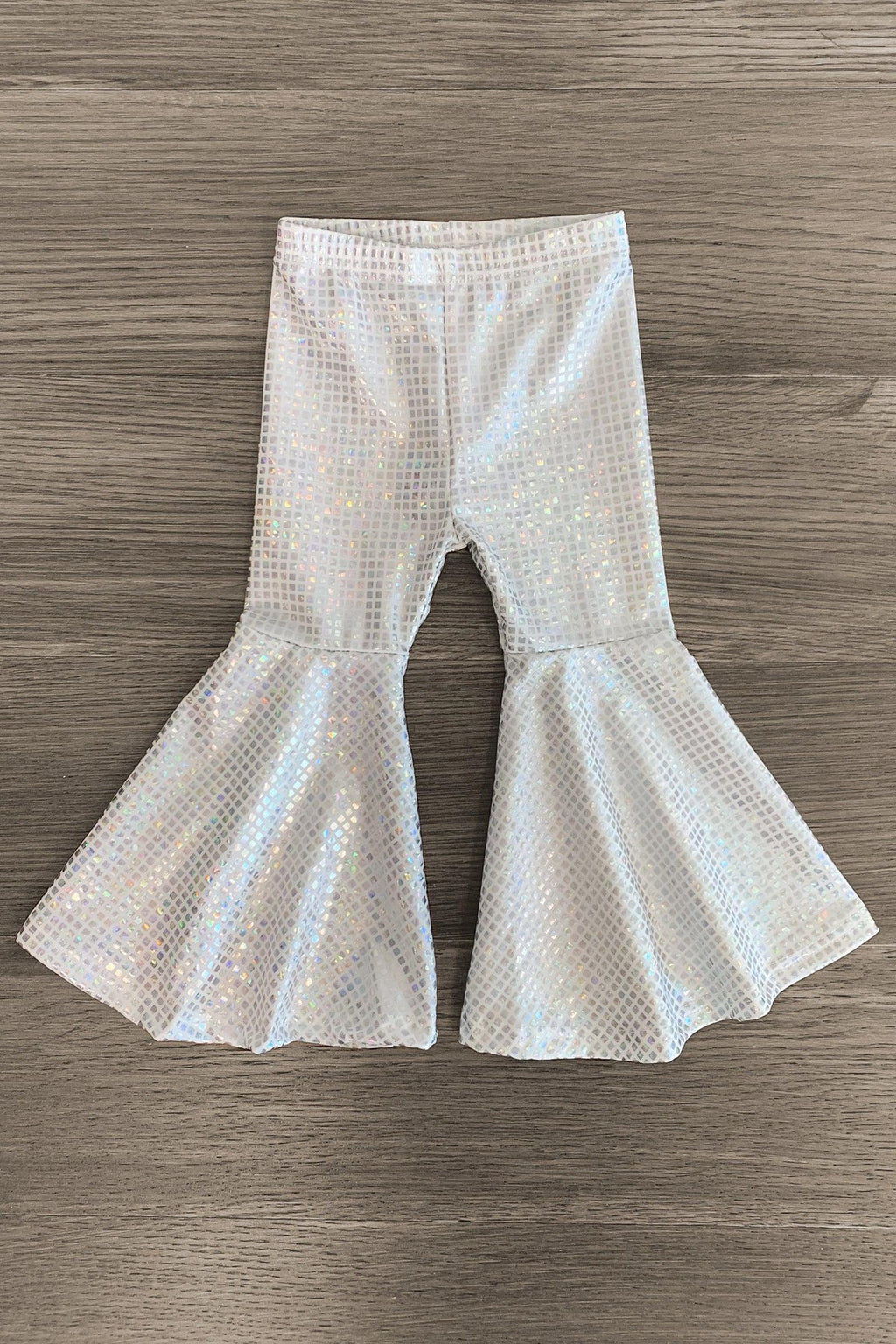 Holographic Bell Bottoms - Sparkle in Pink