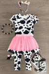 Pink Cow Costume - 5 Piece Set - Sparkle in Pink