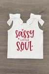 "Sassy Little Soul" Red Gingham Skirt Set | Sparkle in Pink