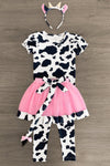 Pink Cow Costume - 5 Piece Set - Sparkle in Pink