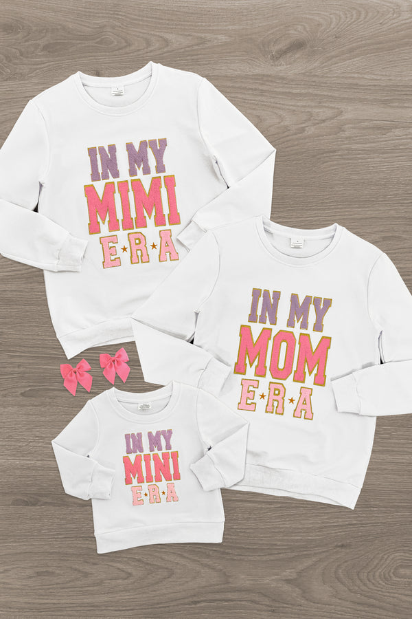 Mom & Me - "In My Mom, Mimi & Mini Era" Long Sleeve Top | Sparkle in Pink