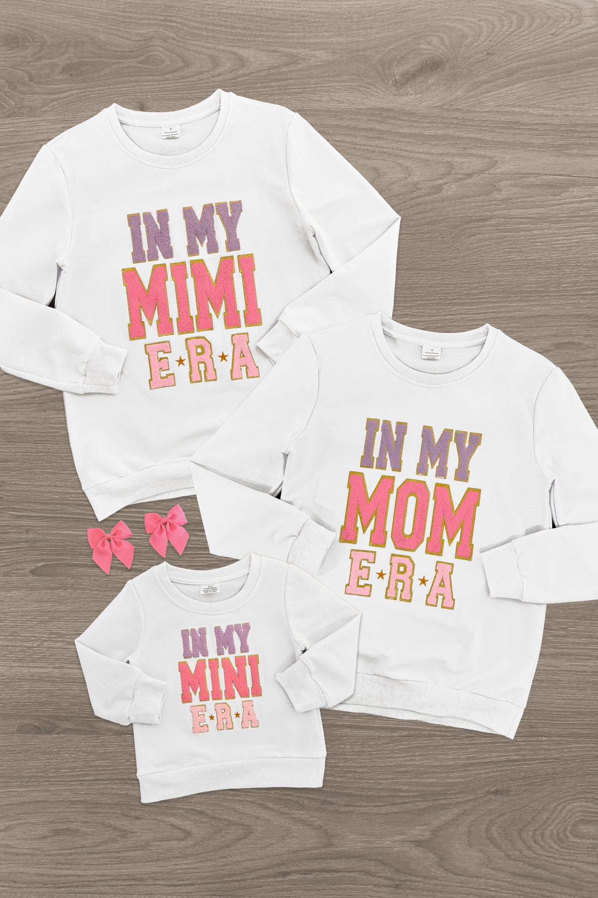 Mom & Me - "In My Mom, Mimi & Mini Era" Chenille Patch Top