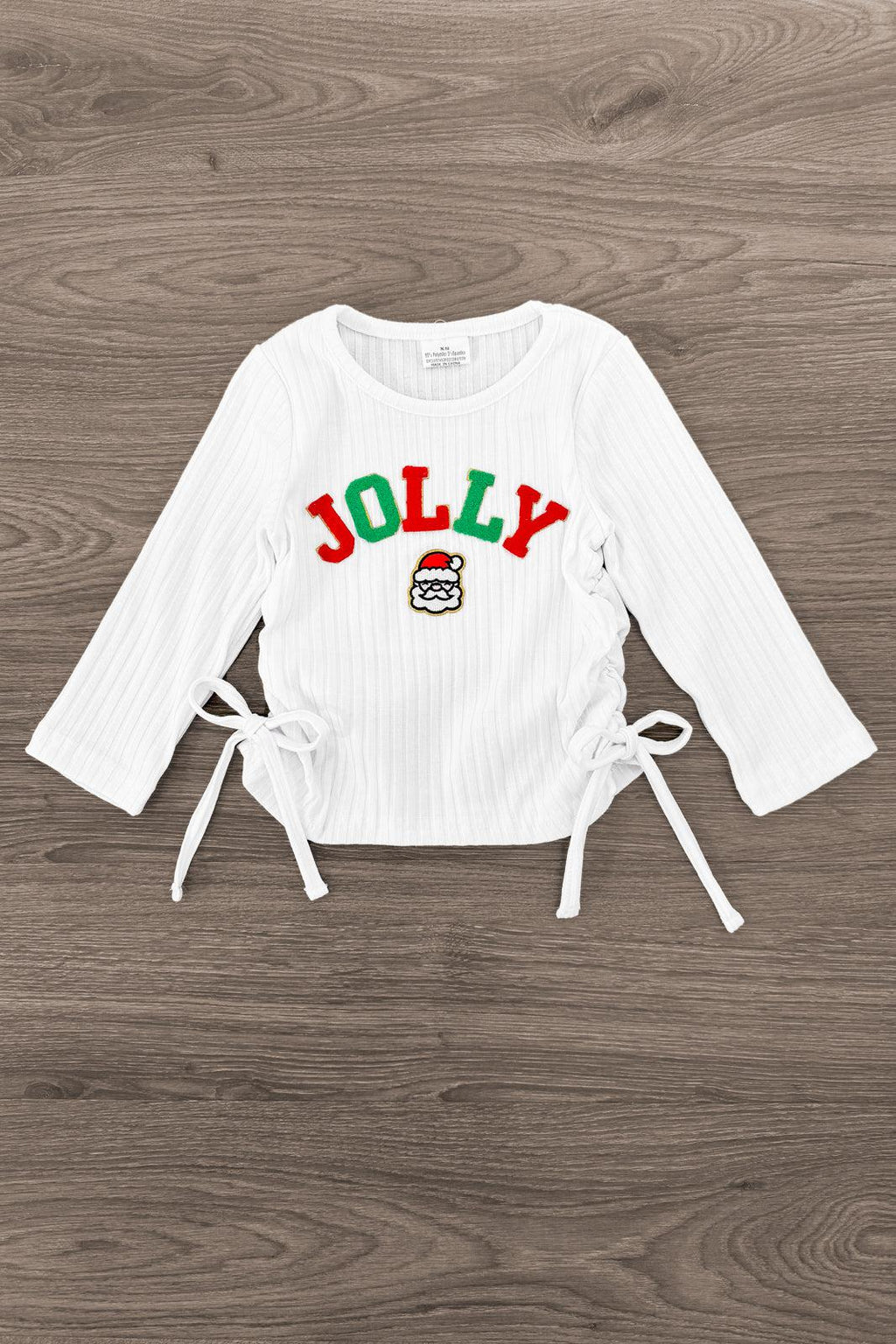 "Jolly" Chenille Patch Sequin Flare Set | Sparkle in Pink