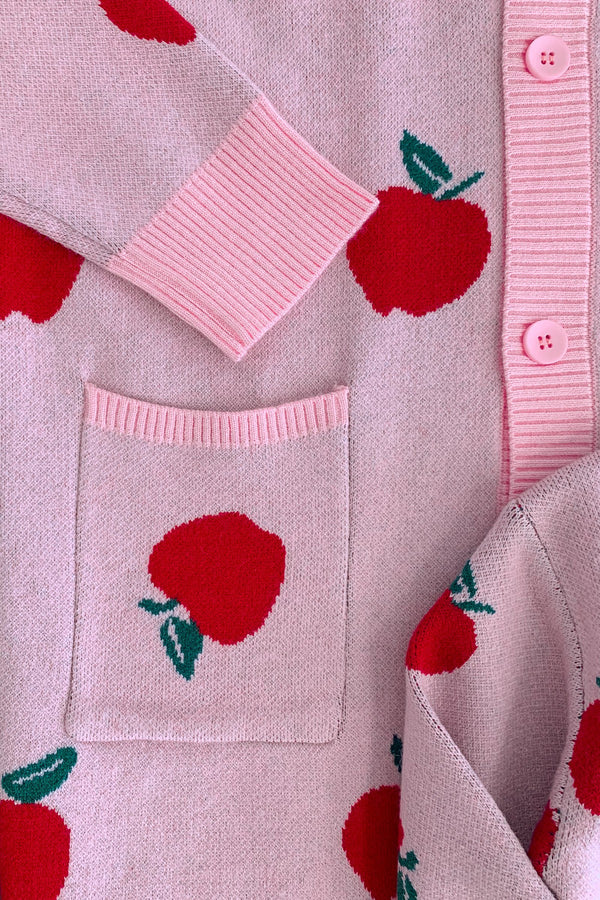 Mom & Me - Pink Apple Cardigan | Sparkle in Pink