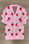 Mom & Me - Pink Apple Cardigan | Sparkle in Pink