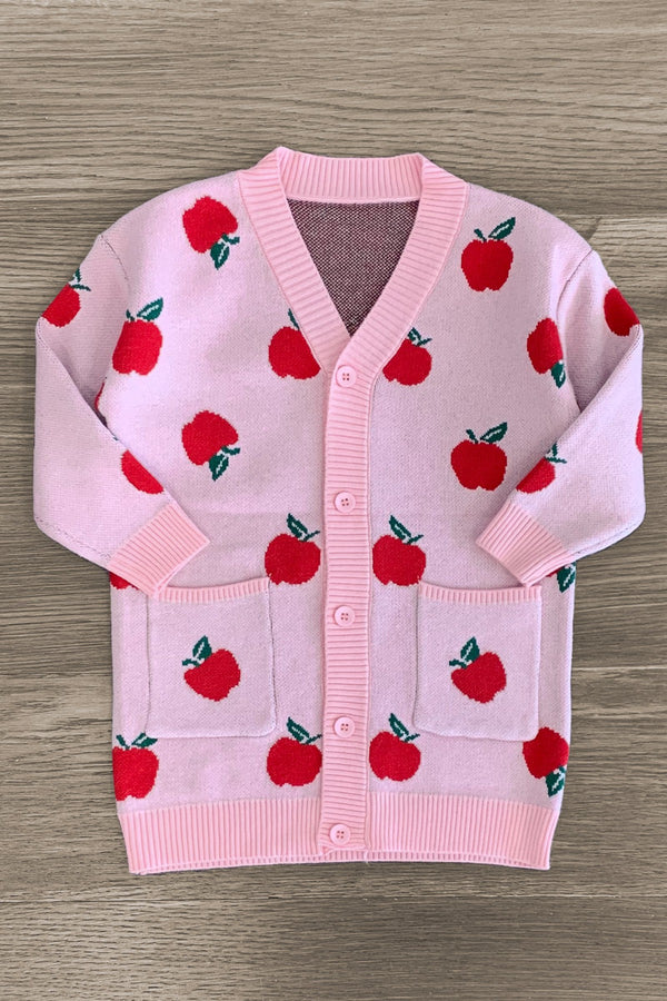 Mom & Me - Pink Apple Cardigan | Sparkle in Pink