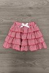 "Sassy Little Soul" Red Gingham Skirt Set | Sparkle in Pink
