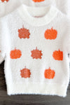 Mom & Me - Cozy Cream Pearl Pumpkin Sweater | Sparkle in Pink